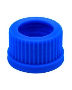 Threaded Screw Cap, Open - Joint Size 24/29 - Plastic, Blue Color - Spare / Additional Part - Eisco Labs
