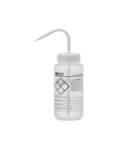 Chemical Wash Bottle, Blank Labels, 500ml - Wide Mouth, Self Venting, Low Density Polyethylene - Performance Plastics by Eisco Labs