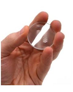 Double Convex Lens, 150mm Focal Length, 1.5" (38mm) Diameter - Spherical, Optically Worked Glass Lens - Ground Edges, Polished - Great for Physics Classrooms - Eisco Labs