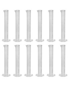 Polypropylene Graduated Cylinder, Octagonal Base, 50ml (Pack of 12)
