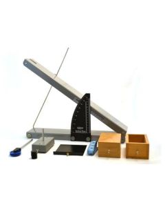 Eisco Labs Complete Incline Plane Kit With 18 Inch Incline Runway, Cart, Friction Blocks, Pulley, String, Measuring Devices