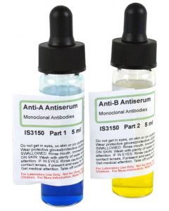 Innovating Science® - Blood Typing Anti-Sera: Anti-A and Anti-B (Real)