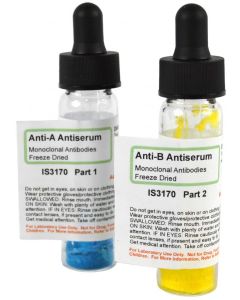 Innovating Science® - Blood Typing Anti-Sera: Anti-A and Anti-B, Freeze Dried