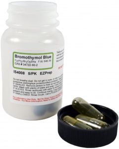 Innovating Science® - Bromothymol Blue EZ-prep 5 pack to make 5 x 1 liter 0.04% solution