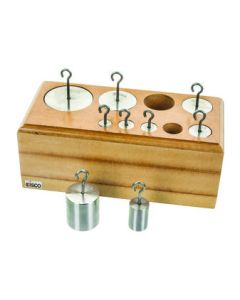 Eisco Labs Hooked Weights Set - Stainless Steel, capacity 1000gm.