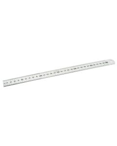 30cm Stainless Steel Ruler with Stamped mm and cm Graduations - Eisco Labs