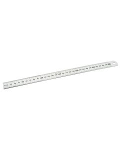 30cm Stainless Steel Ruler with Stamped mm and cm Graduations - Eisco Labs