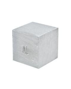 Density Cube, Aluminum (Al) with Element Stamp - 0.8 Inch (20mm) Sides - For Density Investigation, Specific Gravity & Specific Heat Activities - Eisco Labs