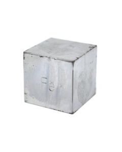 Density Cube, Iron (Fe) with Element Stamp - 0.8 Inch (20mm) Sides - For Density Investigation, Specific Gravity & Specific Heat Activities - Eisco Labs