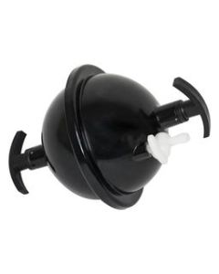 Eisco Labs 4.25" Diameter Plastic Magdeburg Hemisphere with valve