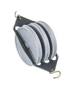 Eisco Labs Plastic Pulley, Triple-Parallel, 50mm Diameter