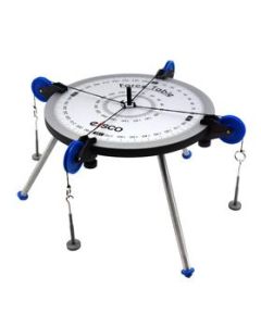 Eisco Labs Medium Size Force Table - 11.75" Diameter, 3 legs, 4 Pulleys