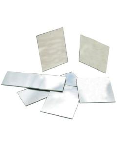 10 Pack Glass Plane Mirrors - Unmounted - 3"x2" approximate size - Eisco Labs