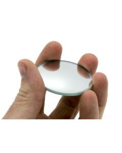 Round Convex Glass Mirror - 2" (50mm) Diameter - 50mm Focal Length - 2.8mm Thick Approx. - Eisco Labs