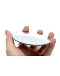 Round Convex Glass Mirror - 4" (100mm) Diameter - 100mm Focal Length - 2.5mm Thick Approx. - Eisco Labs
