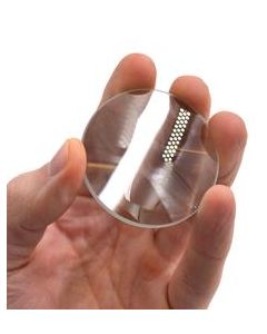 Round Double Convex High Optical Purity Glass Lens - 2" (50mm) Diameter - 150mm Focal Length - 8mm Thick Approx. - Eisco Labs