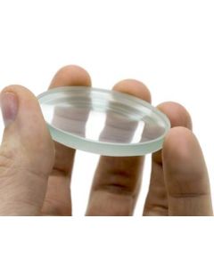 Round Double Concave High Optical Purity Glass Lens - 2" (50mm) Diameter - 150mm Focal Length - 4.7mm Thick Approx. - Eisco Labs