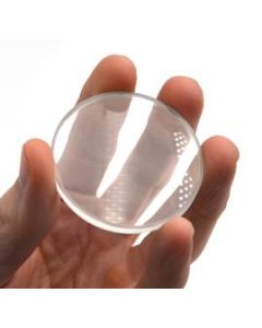 Round Double Concave High Optical Purity Glass Lens - 2" (50mm) Diameter - 250mm Focal Length - 4mm Thick Approx. - Eisco Labs