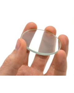 Double Convex Lens, 200mm Focal Length, 2" (50mm) Diameter - Spherical, Optically Worked Glass Lens - Ground Edges, Polished - Great for Physics Classrooms - Eisco Labs