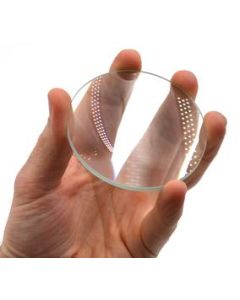 Double Convex Lens, 200mm Focal Length, 3" (75mm) Diameter - Spherical, Optically Worked Glass Lens - Ground Edges, Polished - Great for Physics Classrooms - Eisco Labs