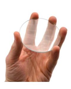 Double Convex Lens, 500mm Focal Length, 3" (75mm) Diameter - Spherical, Optically Worked Glass Lens - Ground Edges, Polished - Great for Physics Classrooms - Eisco Labs