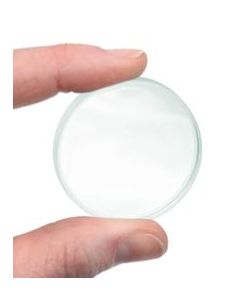 Double Concave Lens, 100mm Focal Length, 1.5" (38mm) Diameter - Spherical, Optically Worked Glass Lens - Ground Edges, Polished - Great for Physics Classrooms - Eisco Labs