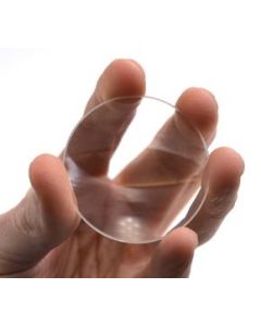 Round Double Convex Optical Glass Lens - 2" (50mm) Diameter - 150mm Focal Length - 5.5mm Thick Approx. - Eisco Labs