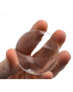 Round Double Convex Optical Glass Lens - 2" (50mm) Diameter - 250mm Focal Length - 4.5mm Thick Approx. - Eisco Labs