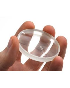 Round Double Concave Optical Glass Lens - 2" (50mm) Diameter - 150mm Focal Length - 5.5mm Thick Approx. - Eisco Labs