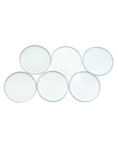 Optical Lens Set - Set of 6, 1.5" (38mm) Glass Lenses - Includes Wooden Storage Box - Eisco Labs