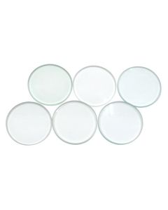 Optical Lens Set - Set of 6, 1.5" (38mm) Glass Lenses - Includes Wooden Storage Box - Eisco Labs