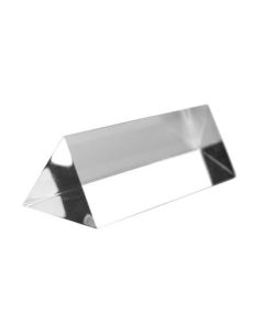 Equilateral Prism, 3" (75mm) Length, 1" (25mm) Faces - Triangular - Polished Acrylic - Excellent for Physics, Light Refraction & Wavelength Experiments, Photography - Eisco Labs