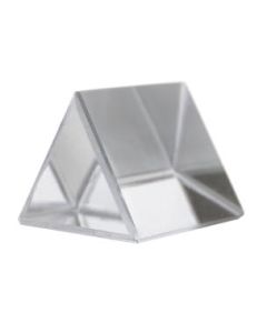 Equilateral Prism, 2" (50mm) Length, 1" (25mm) Faces - Triangular - Optical Quality Glass - Excellent for Physics, Light Refraction & Wavelength Experiments, Photography - Eisco Labs