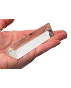 Equilateral Prism, 100mm Length, 25mm Face Size - Glass - Eisco Labs