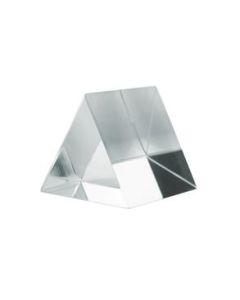 Equilateral Prism, 1.5" (38mm) Length, 1.5" (38mm) Faces - Triangular, 60 Degree Angles - Polished Acrylic - Excellent for Physics, Light Refraction & Wavelength Experiments, Photography - Eisco Labs