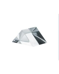 Right Angled Prism, 1" (25mm) Length, 1.4" (35mm) Hypotenuse - Triangular, 90x45x45 Degree Angles - Polished Acrylic - Excellent for Physics, Light Refraction & Wavelength Experiments, Photography - Eisco Labs