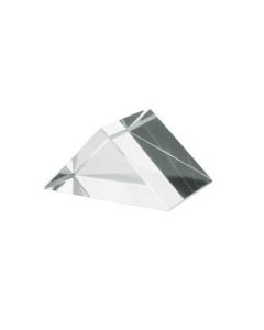 Right Angled Prism, 2.1" (55mm) Length, 1.5" (38mm) Hypotenuse - Triangular, 90x45x45 Degree Angles - Polished Acrylic - Excellent for Physics, Light Refraction & Wavelength Experiments, Photography - Eisco Labs