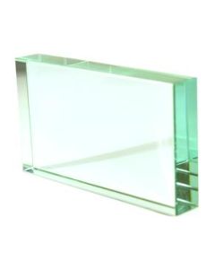 Optical Glass Rectangle: 3.9" (115mm) X 2.6" (65mm) X 0.7"(18mm), made of high quality optical glass