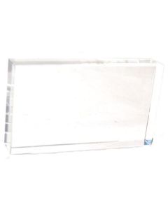 Eisco Labs Acrylic Rectangular Block; 115mm X 65mm X 18mm Size