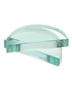 Semi Circular Glass Prism Block - 90mm x 45mm x 15mm - Eisco Labs