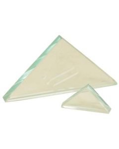 Right Angle Refraction Prism, Acrylic, 0.4" long, 3.25" wide, 3.25" tall - Useful for Experiments in Optics, Light Refraction & Wavelengths - Eisco Labs