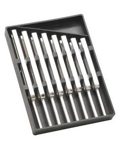 Eisco Labs Scientific Steel Tuning Forks, Set of 8 (Scientific Pitch, C4 = 256Hz) Supplied in Plastic Case 6.5" x 4.5"