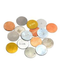Set of Metal Discs (Set of 16), Metal Identification Kit, Magnetic and Non-Magnetic, Educational - Eisco Labs