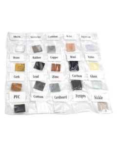 Materials Collection Set, Educational Exploration, Set of 20 Magnetic and Non-Magnetic Materials - Eisco Labs