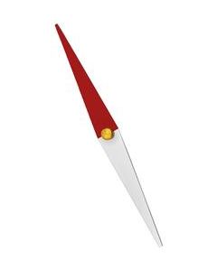 Magnetic Needle, 4" (100mm) - Carbon Steel, Jewel Bearing - Eisco Labs