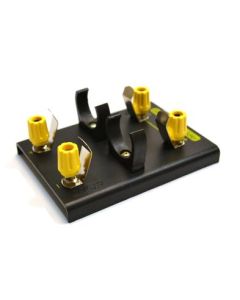 'D' Battery Holder for 2 batteries with 4mm Banana Plugs - DC Power Supply Alternative - RoHS
