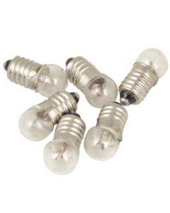 Eisco Labs Flash Lamp Bulb - 1.5 Volts with M.E.S. cap - For Flash Lamps, Spot Lamps and Panel Lamps - Pack of 10