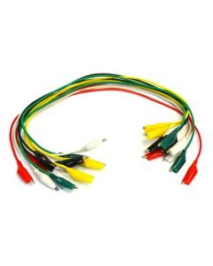 Eisco Labs Crocodile Lead Set; Pack of 10
