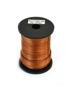 Copper Wire, Bare, 85ft Reel, 16 SWG (14 AWG) - 0.064" (1.6 mm) Dia.
