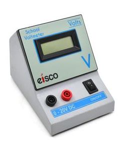 Digital Voltmeter, 0 -20V DC, Accuracy +1 Digit, Portable, Large LCD Display - Eisco Labs